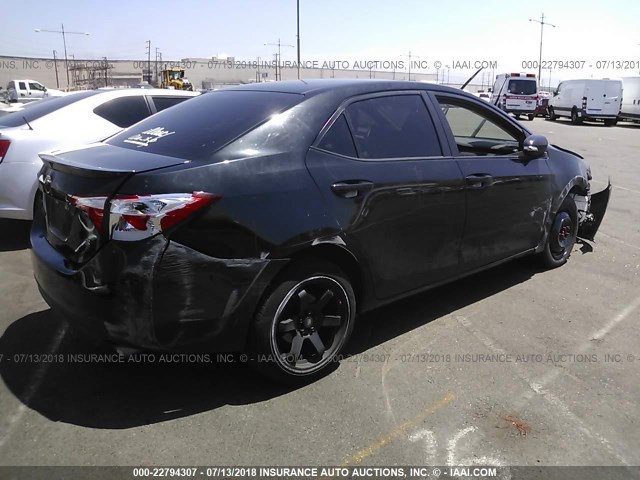 5YFBURHE4GP549623 - 2016 TOYOTA COROLLA L/LE/LE PLS/PRM/S/S PLS BLACK photo 4