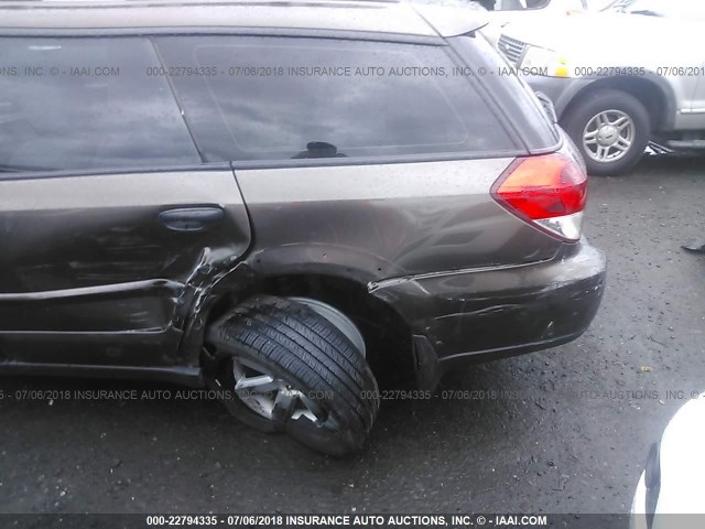 4S4BP61C687333849 - 2008 SUBARU OUTBACK 2.5I BROWN photo 6