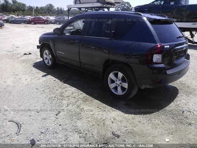 1C4NJCEAXED643316 - 2014 JEEP COMPASS LATITUDE 黑色 照片 3