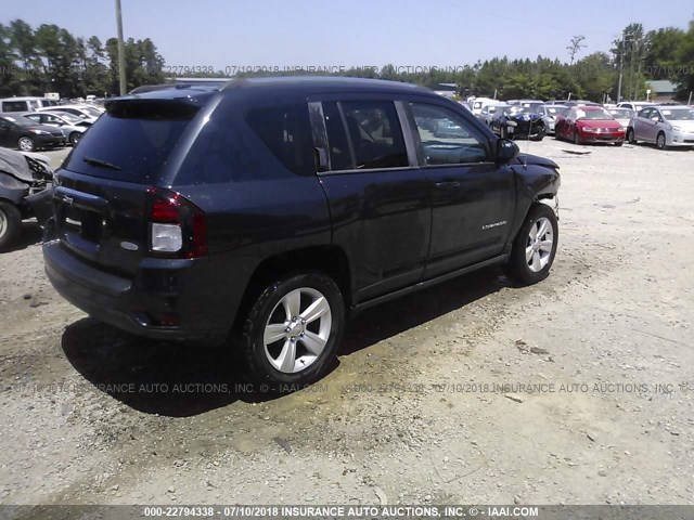 1C4NJCEAXED643316 - 2014 JEEP COMPASS LATITUDE 黑色 照片 4