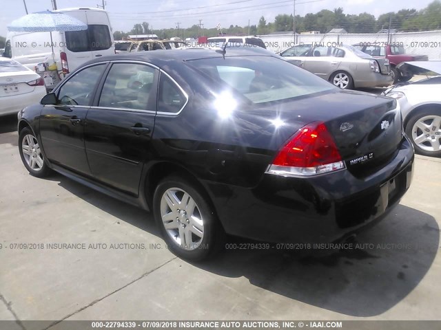 2G1WB5E31E1153172 - 2014 CHEVROLET IMPALA LIMITED LT BLACK photo 3