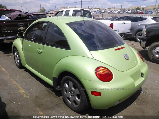 3VWBB61CXWM047019 - 1998 VOLKSWAGEN NEW BEETLE 绿色 照片 3