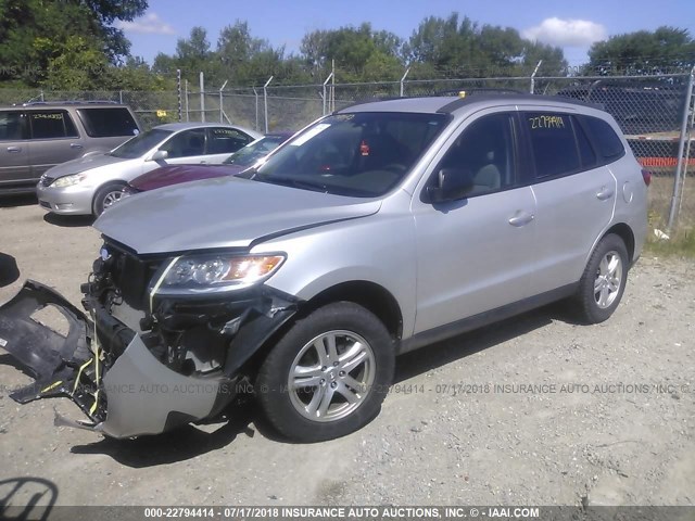 5XYZG3AB9CG121161 - 2012 HYUNDAI SANTA FE GLS GRAY photo 2