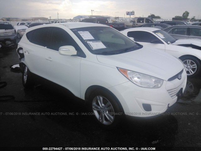 KM8JU3AC5CU464056 - 2012 HYUNDAI TUCSON GLS/LIMITED WHITE photo 1