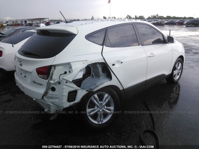 KM8JU3AC5CU464056 - 2012 HYUNDAI TUCSON GLS/LIMITED WHITE photo 4