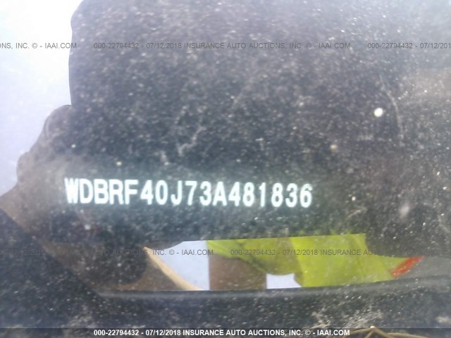 WDBRF40J73A481836 - 2003 MERCEDES-BENZ C 230K SPORT SEDAN SILVER photo 9
