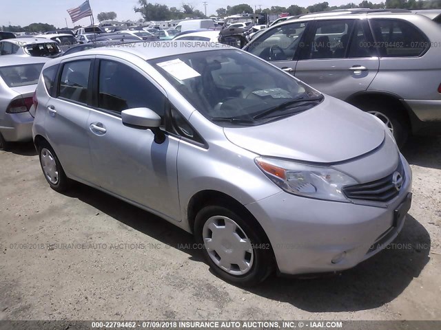 3N1CE2CP5FL379272 - 2015 NISSAN VERSA NOTE S/S PLUS/SV/SL/SR SILVER photo 1