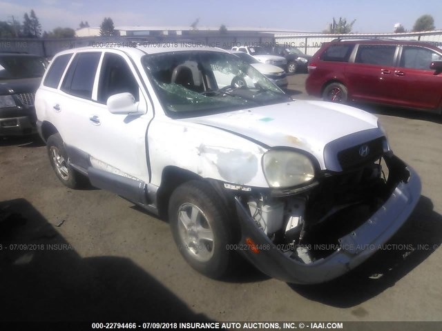 KM8SC73D13U414145 - 2003 HYUNDAI SANTA FE GLS/LX WHITE photo 1