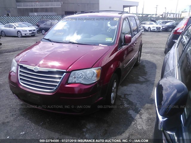 2A8HR54P08R729798 - 2008 CHRYSLER TOWN & COUNTRY TOURING RED photo 2