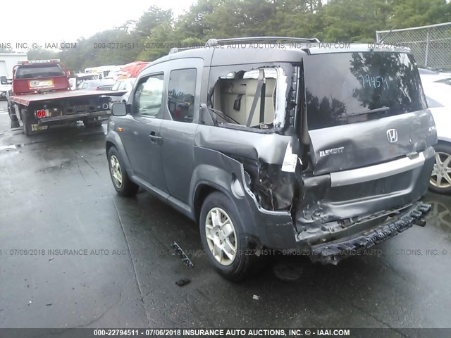 5J6YH2H31BL000672 - 2011 HONDA ELEMENT LX GRAY photo 3