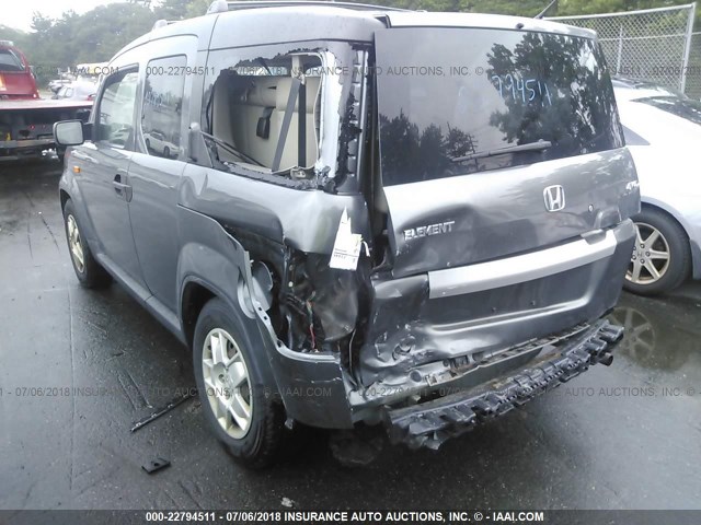 5J6YH2H31BL000672 - 2011 HONDA ELEMENT LX GRAY photo 6