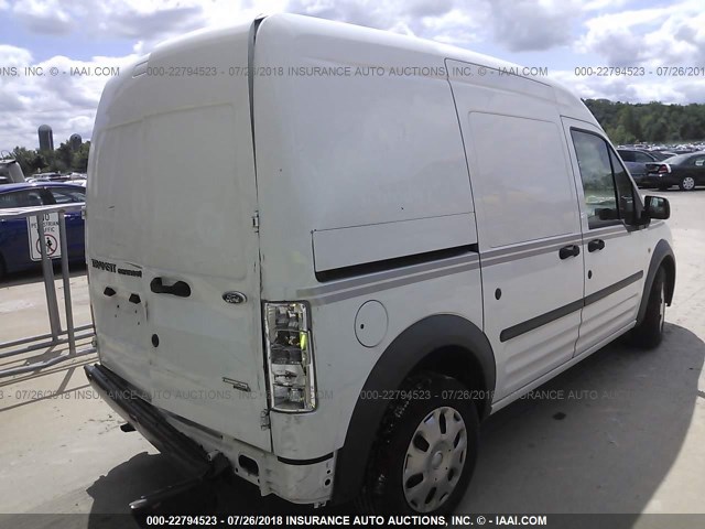 NM0LS7AN1DT148573 - 2013 FORD TRANSIT CONNECT XL WHITE photo 4