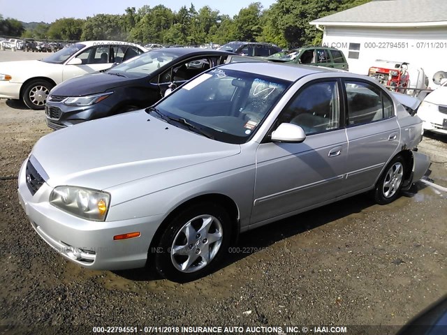 KMHDN46D96U364208 - 2006 HYUNDAI ELANTRA GLS/GT/LIMITED SILVER photo 2