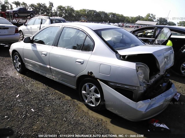 KMHDN46D96U364208 - 2006 HYUNDAI ELANTRA GLS/GT/LIMITED SILVER photo 3