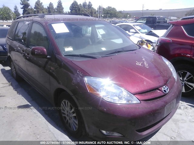 5TDZK22C68S155049 - 2008 TOYOTA SIENNA XLE/XLE LIMITED RED photo 1