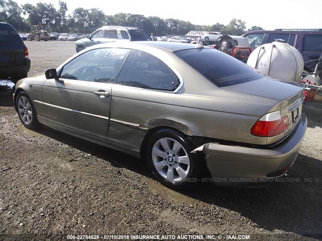 WBABD33446PL09898 - 2006 BMW 325 CI GOLD photo 3