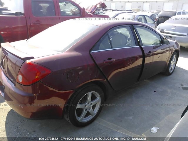 1G2ZG57NX94178204 - 2009 PONTIAC G6 MAROON photo 4