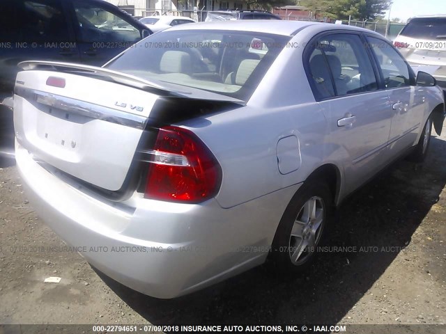 1G1ZT54805F135214 - 2005 CHEVROLET MALIBU LS ვერცხლისფერი ფოტო 4