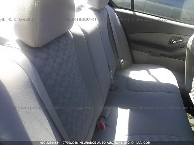 1G1ZT54805F135214 - 2005 CHEVROLET MALIBU LS ვერცხლისფერი ფოტო 8