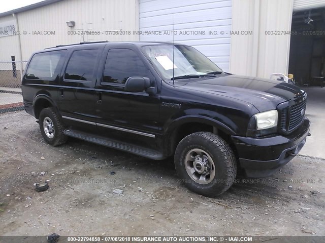 1FMNU43SX3EB24794 - 2003 FORD EXCURSION LIMITED BLACK photo 1