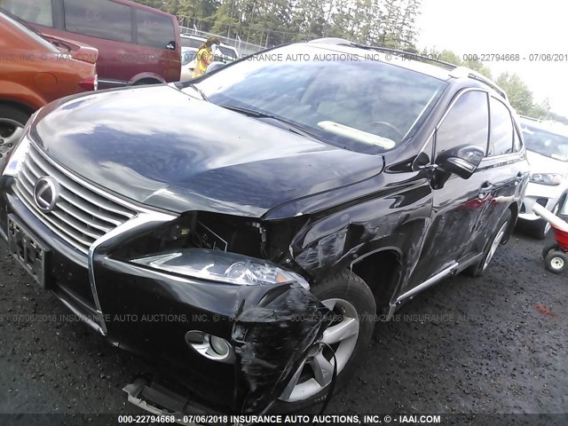 2T2BK1BA6EC239690 - 2014 LEXUS RX 350/BASE/F SPORT BLACK photo 2