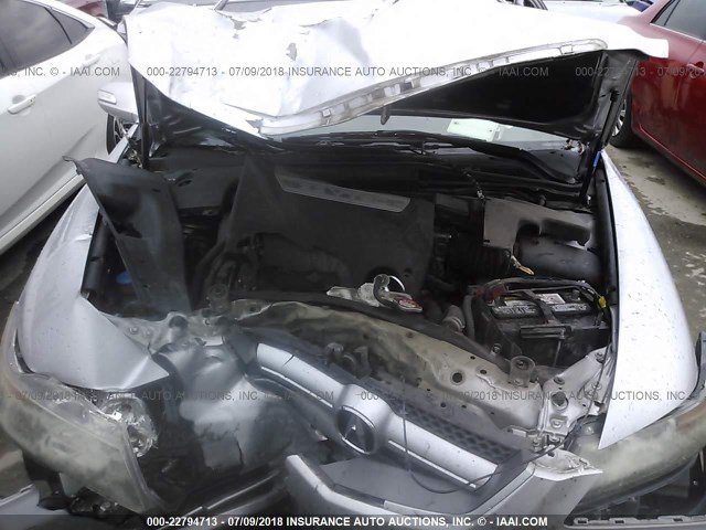 19UUA66278A008582 - 2008 ACURA TL SILVER photo 10