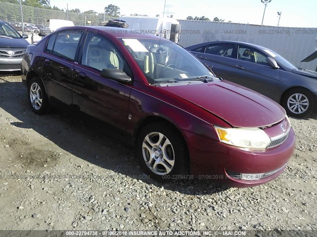 1G8AL52F94Z154423 - 2004 SATURN ION LEVEL 3 MAROON photo 1