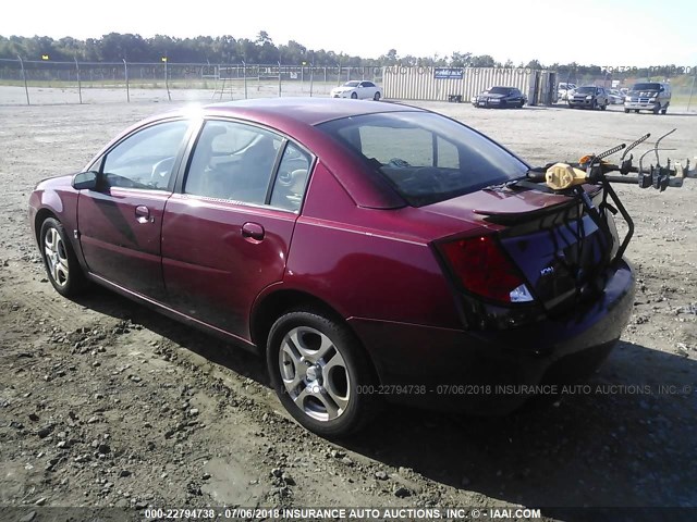 1G8AL52F94Z154423 - 2004 SATURN ION LEVEL 3 MAROON photo 3