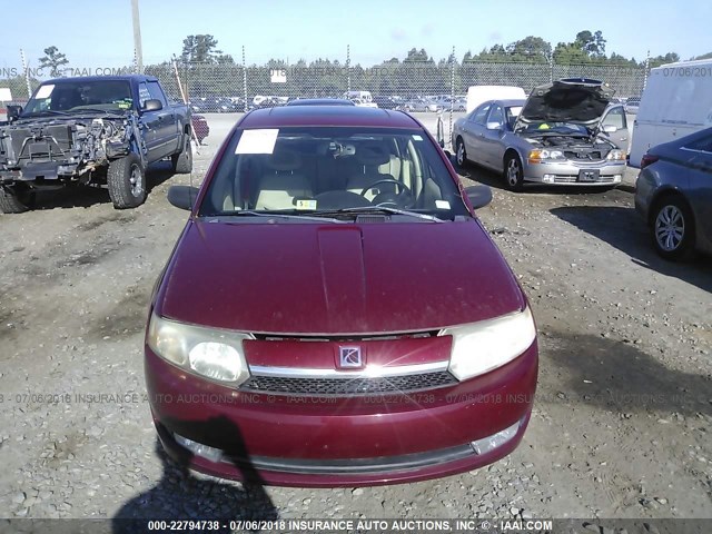 1G8AL52F94Z154423 - 2004 SATURN ION LEVEL 3 MAROON photo 6