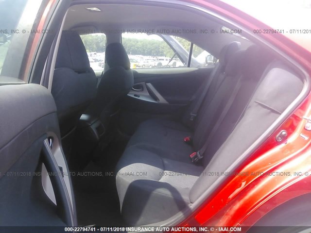 4T1BF3EK2AU521696 - 2010 TOYOTA CAMRY SE/LE/XLE 红色 照片 8