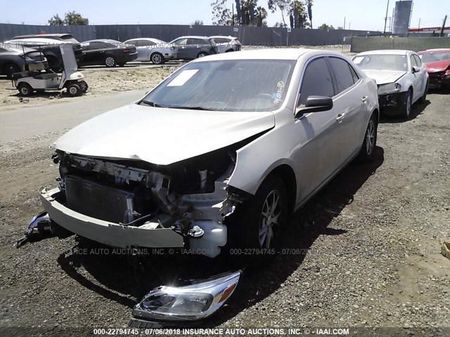 1G11A5SL0EF157725 - 2014 CHEVROLET MALIBU LS Pewter photo 2