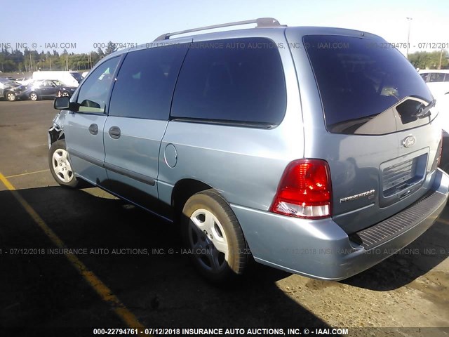 2FMZA51227BA27948 - 2007 FORD FREESTAR SE BLUE photo 3