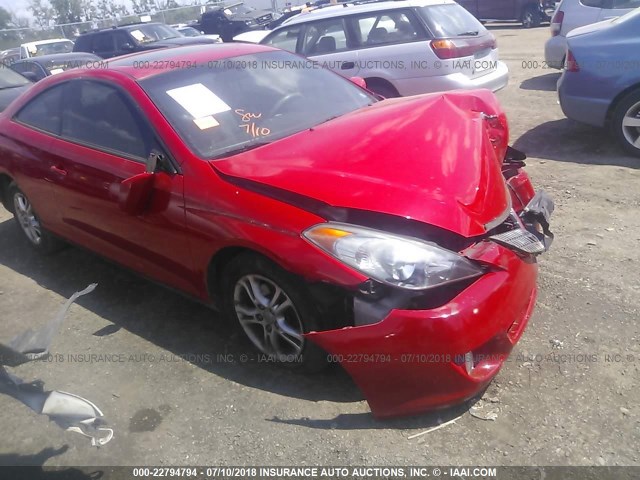 4T1CE38P85U987055 - 2005 TOYOTA CAMRY SOLARA SE/SLE წითელი ფოტო 1