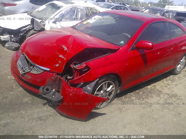 4T1CE38P85U987055 - 2005 TOYOTA CAMRY SOLARA SE/SLE წითელი ფოტო 2