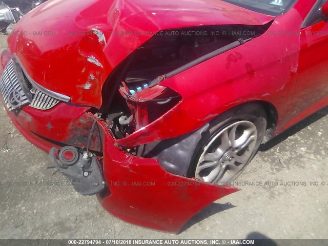 4T1CE38P85U987055 - 2005 TOYOTA CAMRY SOLARA SE/SLE წითელი ფოტო 6