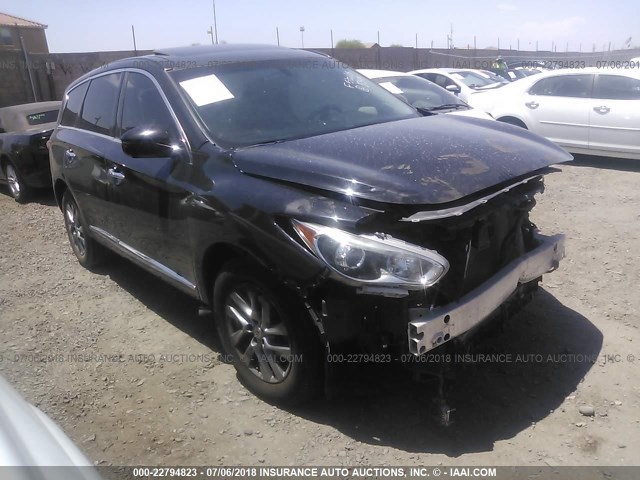 5N1AL0MMXDC315395 - 2013 INFINITI JX35 BLACK photo 1