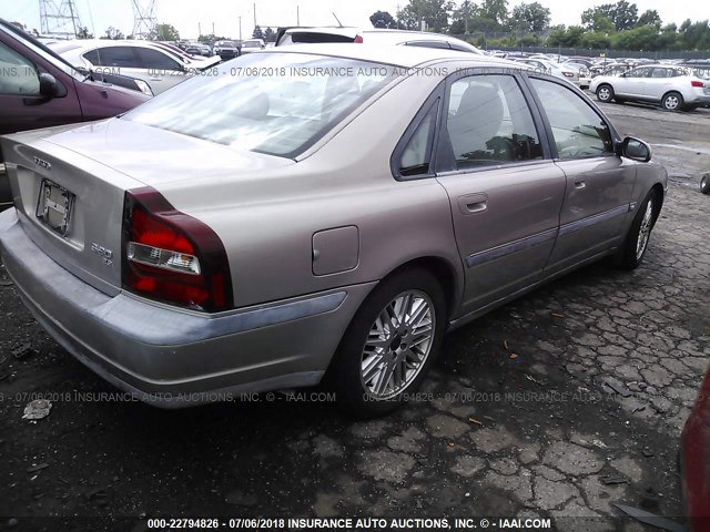 YV1TS94D211213210 - 2001 VOLVO S80 TAN photo 4