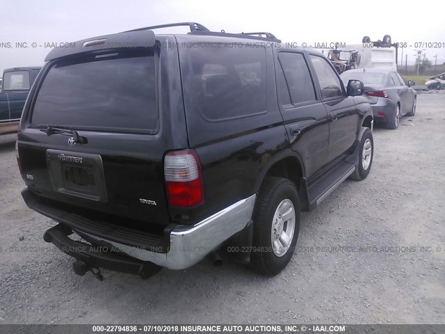 JT3GN86R5T0014134 - 1996 TOYOTA 4RUNNER SR5 BLACK photo 4