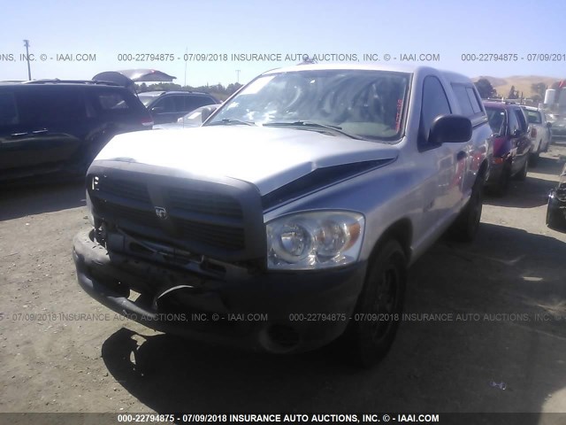 1D7HA16K78J203526 - 2008 DODGE RAM 1500 ST SILVER photo 2