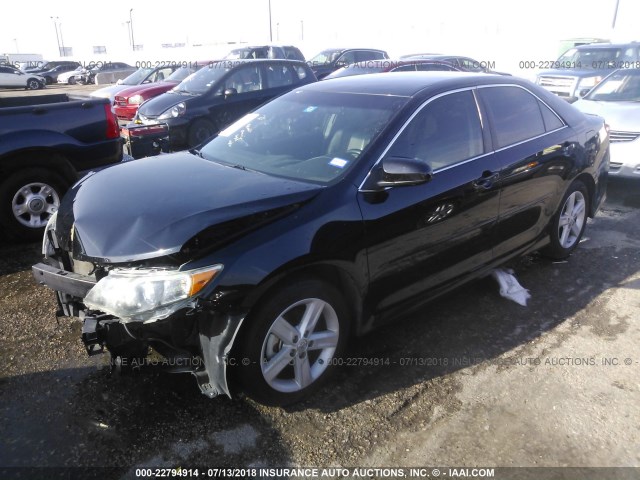 4T1BF1FK3EU741034 - 2014 TOYOTA CAMRY L/SE/LE/XLE 黑色 照片 2