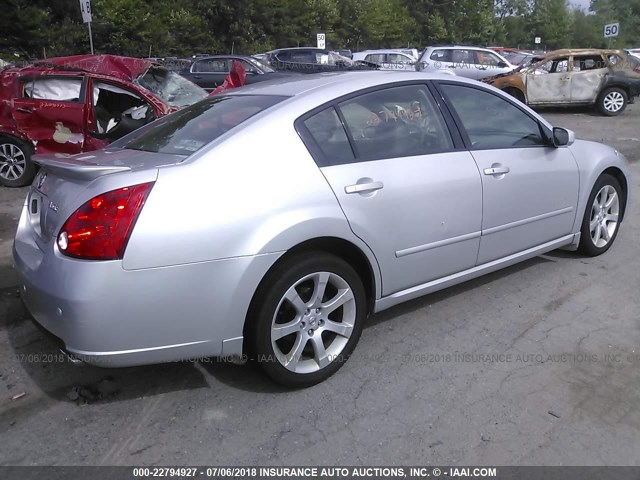 1N4BA41E97C846536 - 2007 NISSAN MAXIMA SE/SL GRAY photo 4