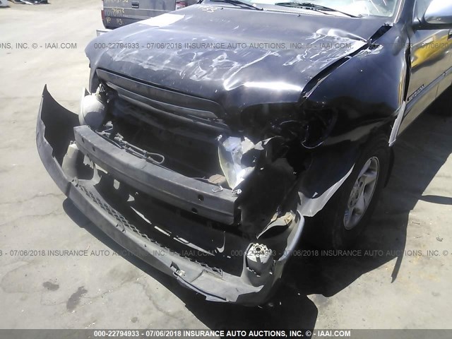 5TBRT34183S431439 - 2003 TOYOTA TUNDRA ACCESS CAB SR5 BLACK photo 6