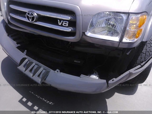 5TDZT38A62S078358 - 2002 TOYOTA SEQUOIA LIMITED GRAY photo 6