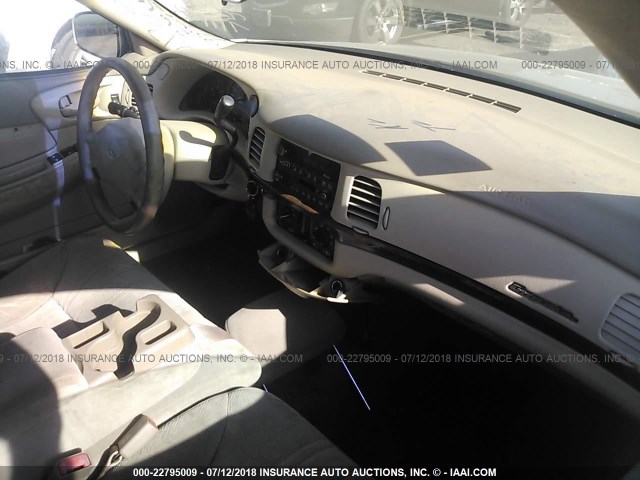 2G1WF52E629286730 - 2002 CHEVROLET IMPALA TAN photo 5