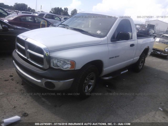 1D7HA16K05J630560 - 2005 DODGE RAM 1500 ST WHITE photo 2