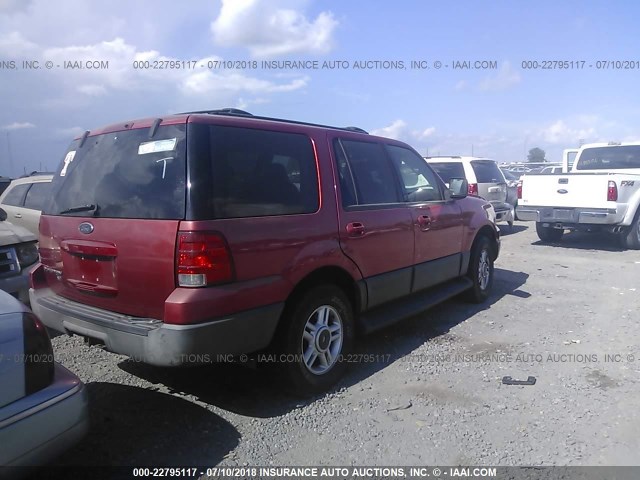 1FMPU16W03LA52957 - 2003 FORD EXPEDITION XLT RED photo 4