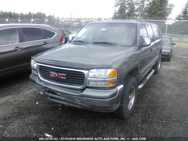 2GTEK19T0Y1199117 - 2000 GMC NEW SIERRA K1500 GRAY photo 2