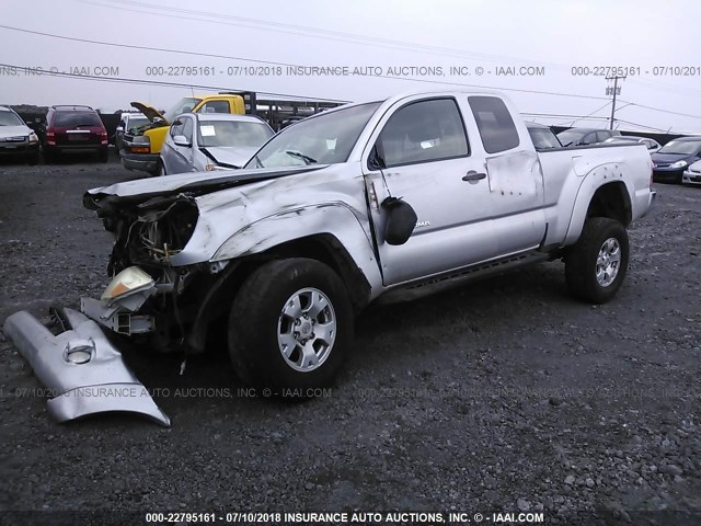 5TEUU42N78Z499333 - 2008 TOYOTA TACOMA ACCESS CAB Күміс фото 2
