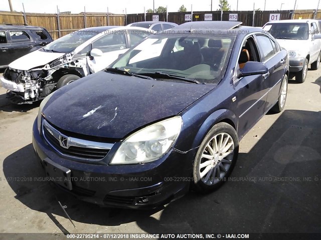 1G8ZV57728F121916 - 2008 SATURN AURA BLUE photo 2