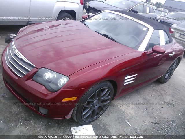 1C3AN65L15X055880 - 2005 CHRYSLER CROSSFIRE LIMITED RED photo 2